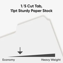 Smead® 3-Ring Binder Index Dividers, 5-Tab, 11