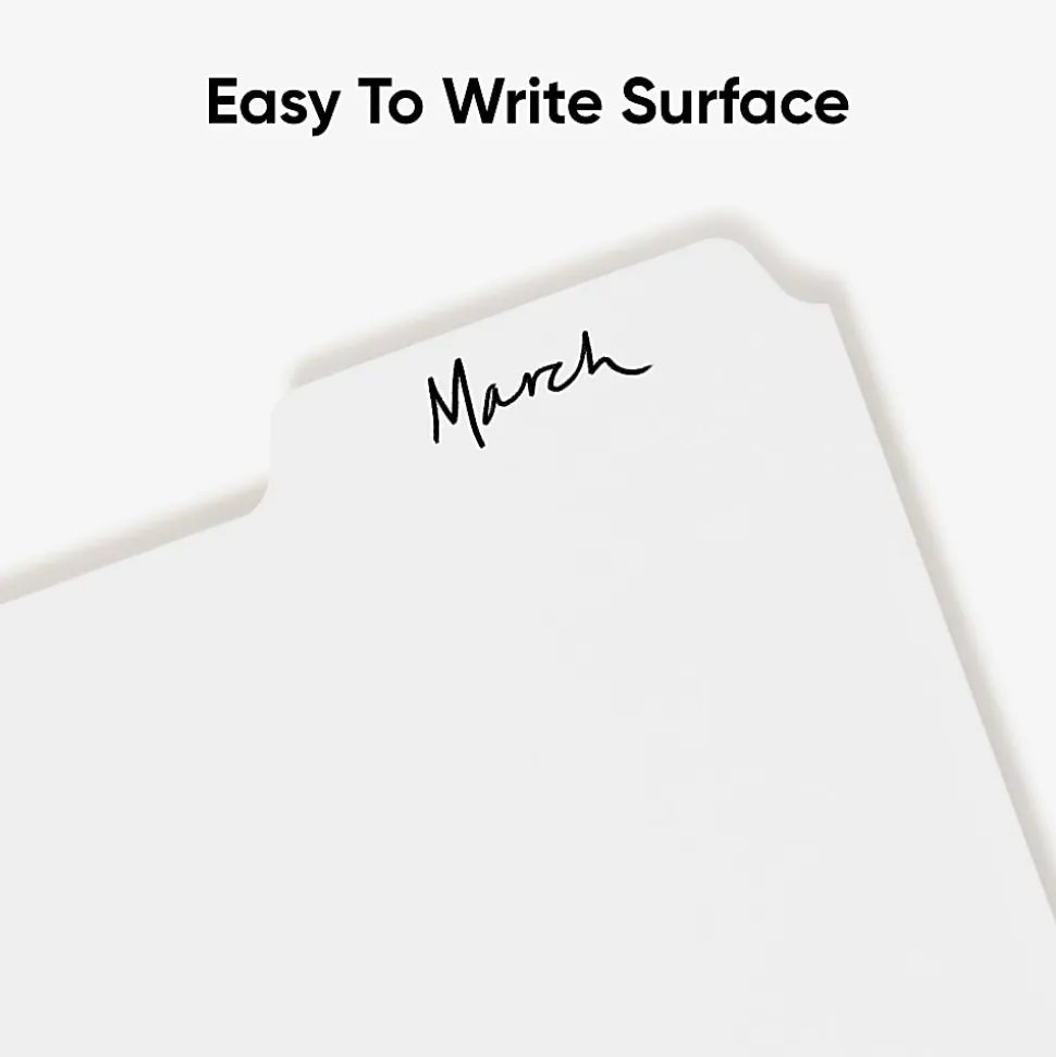 Smead® 3-Ring Binder Index Dividers, 5-Tab, 11" x 8 1/2", White, Pack Of 20 Sets (89415)