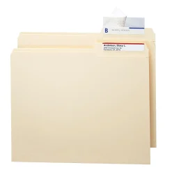 Smead® Seal And View® Clear Tab® Label Protectors, CLL, 3 1/2