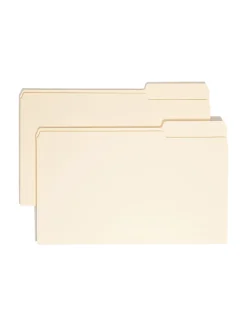 Smead® Selected Tab Position Manila File Folders, Legal Size, 1/3 Cut, Position 3, Pack Of 100