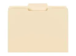 Smead® Selected Tab Position Manila File Folders, Letter Size, 1/3 Cut, Position 2, Pack Of 100