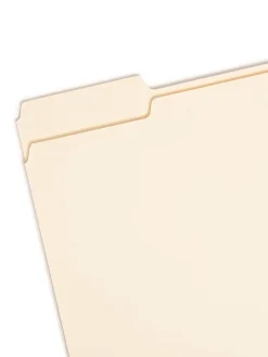Smead® Selected Tab Position Manila File Folders, Letter Size, 1/3 Cut, Position 1, Pack Of 100