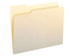 Smead® Selected Tab Position Manila File Folders, Letter Size, 1/3 Cut, Position 1, Pack Of 100