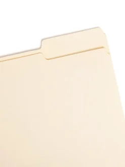 Smead® Selected Tab Position Manila File Folders, Letter Size, 1/3 Cut, Position 3, Pack Of 100