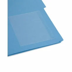 SmeadĀ® Self-Adhesive Poly Document Pockets, 6 1/4" x 4 9/16", Clear, Box Of 100