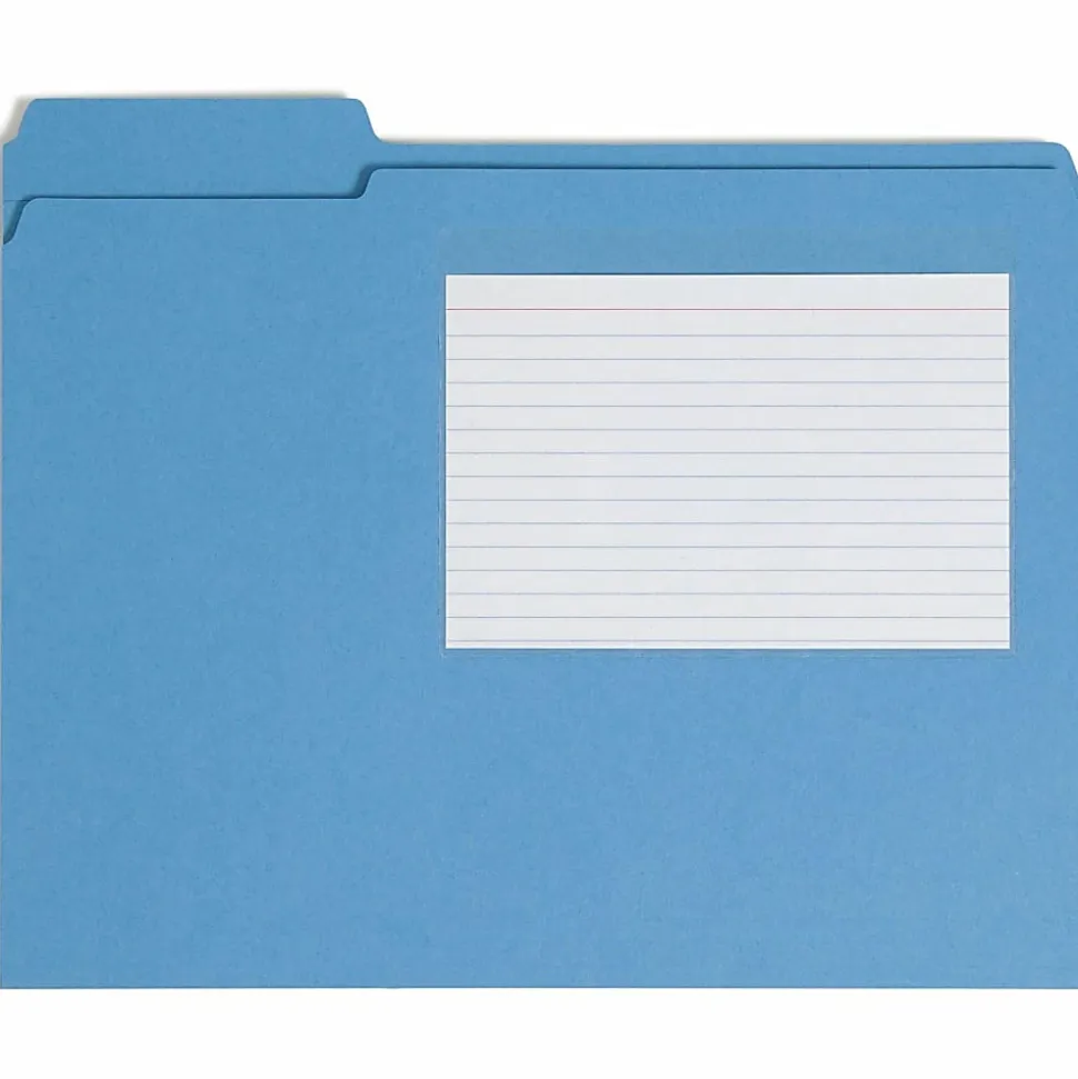 Smead® Self-Adhesive Poly Document Pockets, 6 1/4" x 4 9/16", Clear, Box Of 100