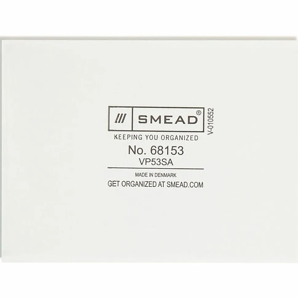 Smead® Self-Adhesive Poly Pockets, 5-5/16" x 3-5/8", Clear, Index Card Size, Box Of 100