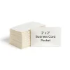 Smead® Self-Adhesive Poly Pockets, 3" x 4-1/16", Clear, Business Card Size, Box Of 100