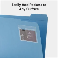 Smead® Self-Adhesive Poly Pockets, 3