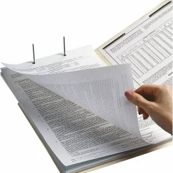Smead® Shelf-Master® End-Tab Fastener Folders, Straight Cut, Letter Size, 100% Recycled, Manila, Pack Of 50