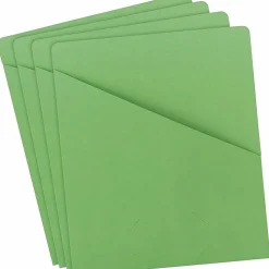 Smead® Slash File Jackets Convenience Pack, 9 1/2" x 11 3/4", Green, Pack Of 25