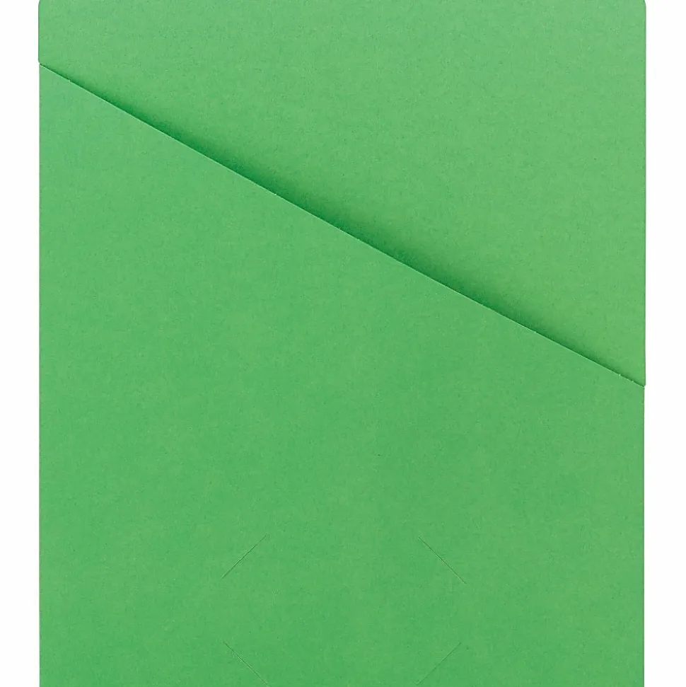 Smead® Slash File Jackets Convenience Pack, 9 1/2" x 11 3/4", Green, Pack Of 25