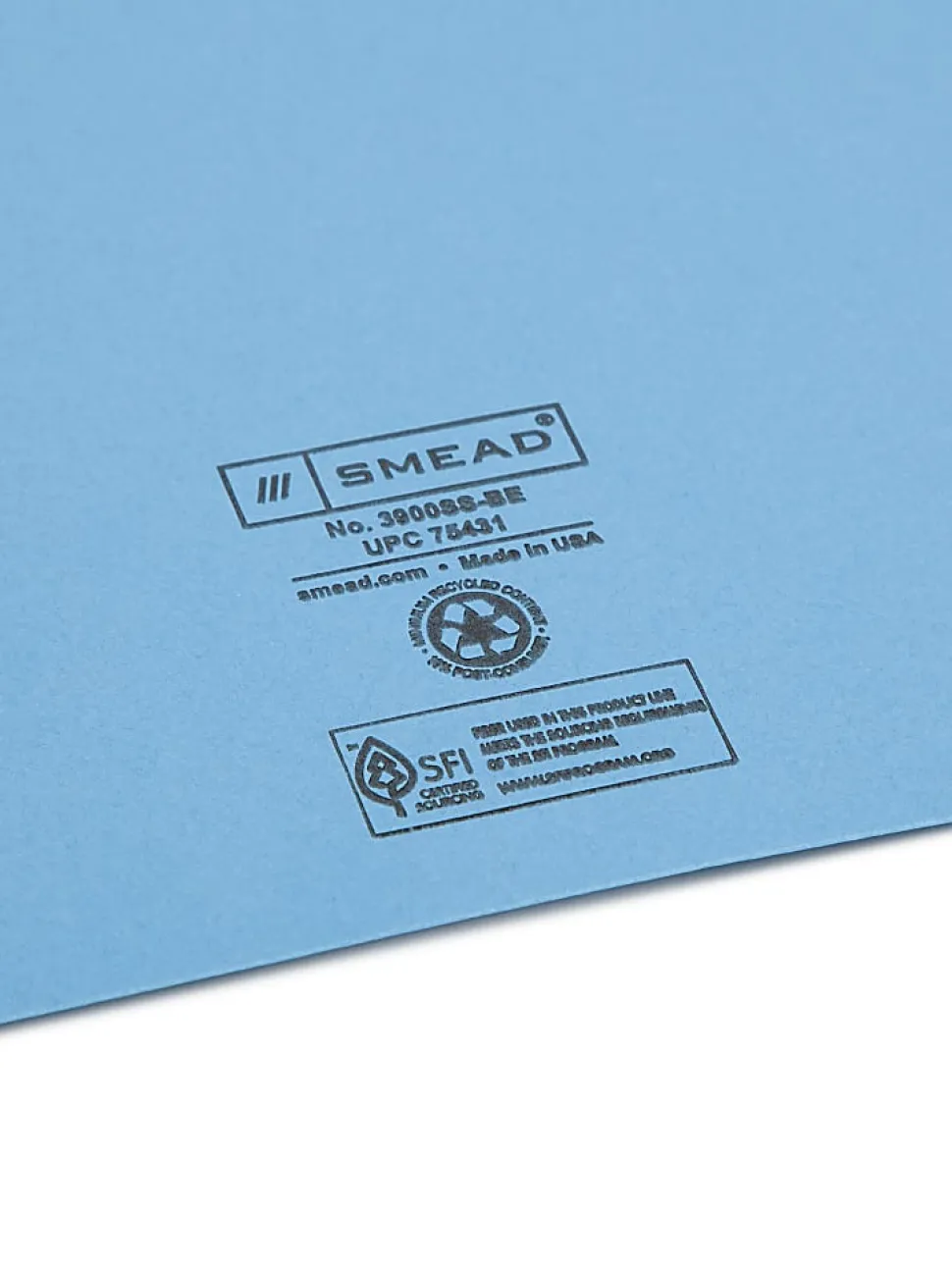 Smead® Slash File Jackets Convenience Pack, 9 1/2" x 11 3/4", Blue, Pack Of 25