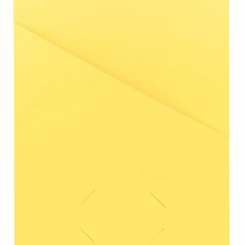 Smead® Slash File Jackets Convenience Pack, 9 1/2" x 11 3/4", Yellow, Pack Of 25