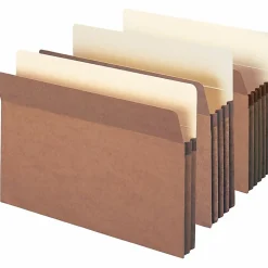 Smead® Straight-Cut Tab Redrope File Pockets, Legal Size, 3 1/2