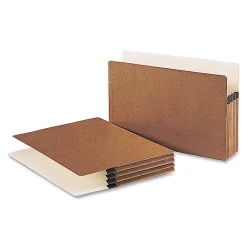 Smead® Straight-Cut Tab Redrope File Pockets, Legal Size, 3 1/2