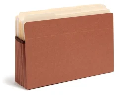 Smead® Straight-Cut Tab Redrope File Pockets, Legal Size, 5 1/4