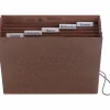 Smead® Subject Expanding File, 6 Pocket, 12"x10", Letter Size, 5 1/4" Expansion, 30% Recycled, Brown