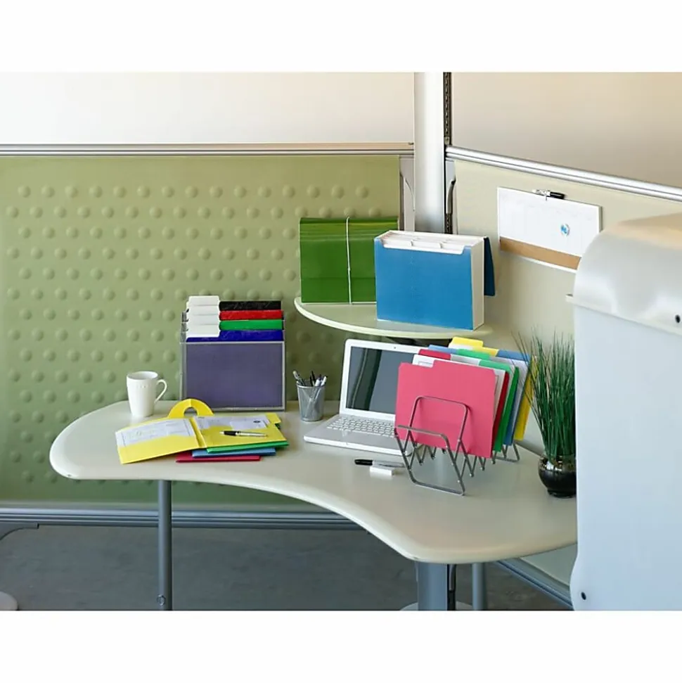 Smead® SuperTab® File Folders, Letter Size, 1/3 Cut, Assorted Colors, Box Of 100