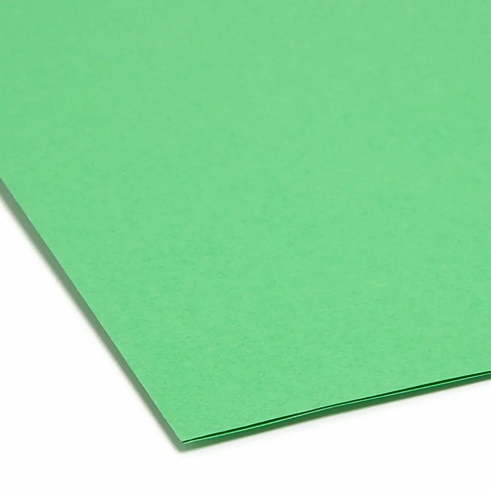 Smead® SuperTab® File Folders, Letter Size, 1/3 Cut, Assorted Colors, Box Of 100