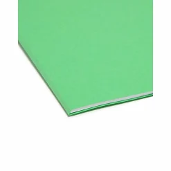 Smead® SuperTab® File Folders, Letter Size, 1/3 Cut, Green, Box Of 100
