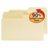 Smead® SuperTab® File Folders, Legal Size, 1/3 Cut, Manila, Box Of 100