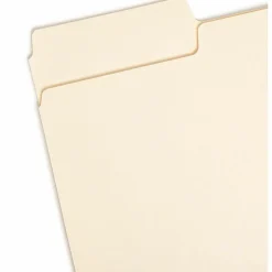 Smead® SuperTab® File Folders, Legal Size, 1/3 Cut, Manila, Box Of 100