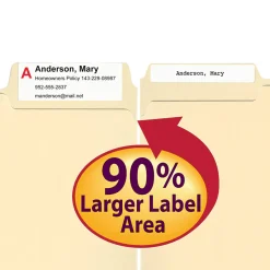 Smead® SuperTab® File Folders, Legal Size, 1/3 Cut, Manila, Box Of 100
