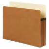 Smead® SuperTab® File Pockets, Letter Size, 3 1/2" Expansion, 30% Recycled, Redrope, Box Of 25
