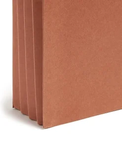 Smead® SuperTab® File Pockets, Straight Cut, Letter Size, 30% Recycled, Redrope, Box Of 10