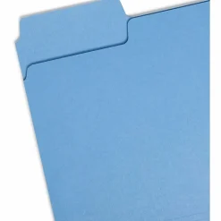 SmeadĀ® SuperTabĀ® Heavyweight File Folders, Letter Size, Assorted Colors, Box Of 50