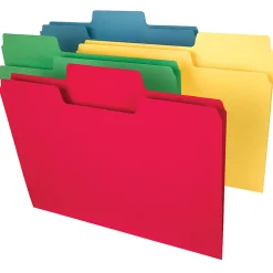 Smead® SuperTab® Heavyweight File Folders, Letter Size, Assorted Colors, Box Of 50
