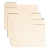 Smead® SuperTab® Heavyweight File Folders, Letter Size, 1/3 Cut, Manila, Box Of 50