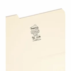 Smead® SuperTab® Heavyweight File Folders, Legal Size, 1/3 Cut, Manila, Box Of 50