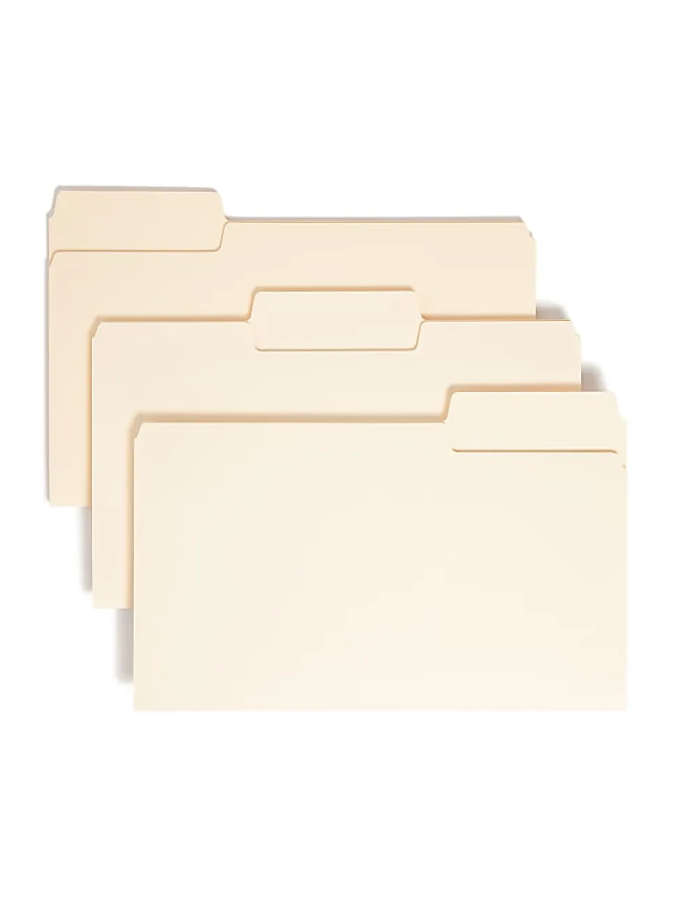 Smead® SuperTab® Heavyweight File Folders, Legal Size, 1/3 Cut, Manila, Box Of 50