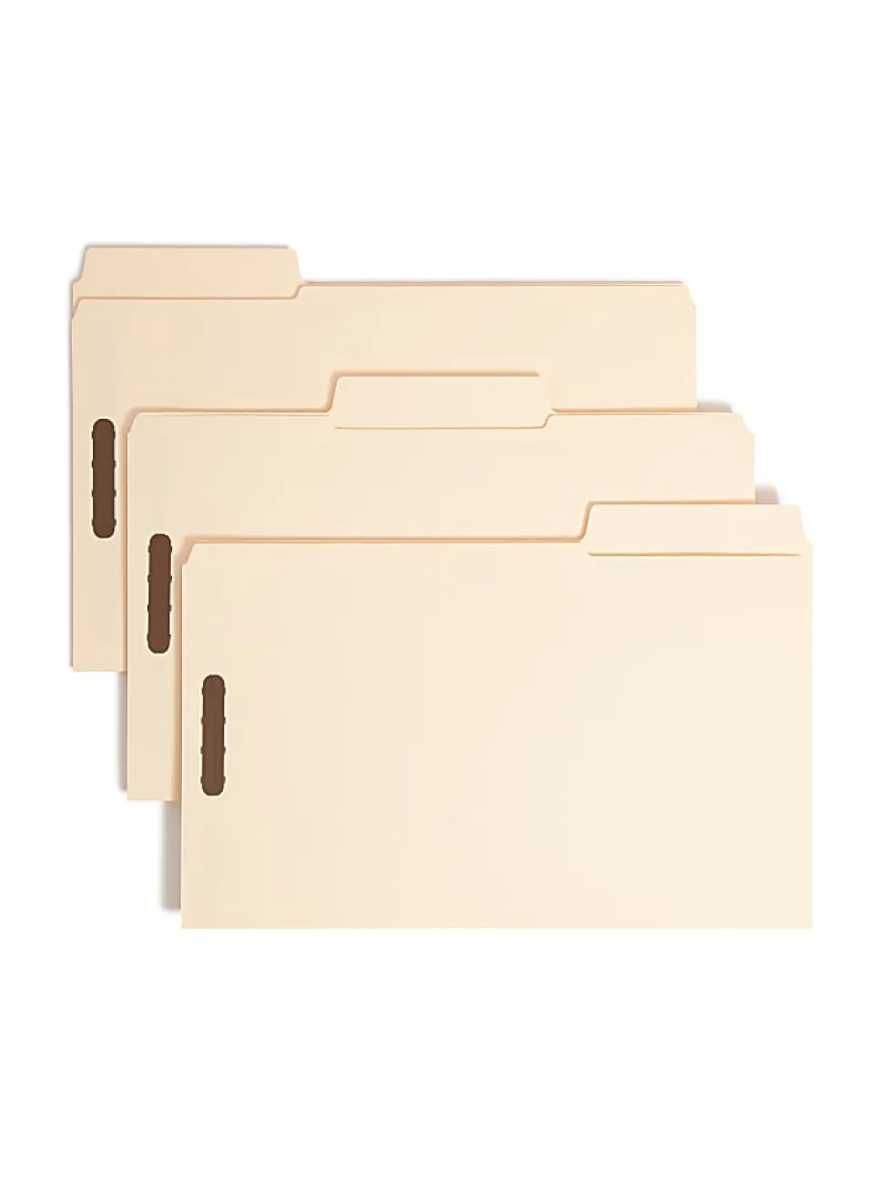 Smead® SuperTab® Manila Fastener Folder, Legal Size, Box of 50