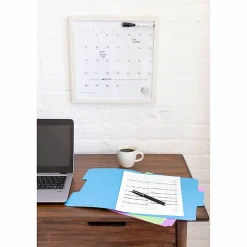 Smead SuperTab 1/3 Tab Cut Letter Recycled Top Tab File Folder, 8 1/2"x11", 3/4" Expansion, Top Tab Location, Pack of 24 - 11957