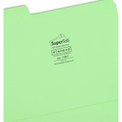 Smead SuperTab 1/3 Tab Cut Letter Recycled Top Tab File Folder, 8 1/2