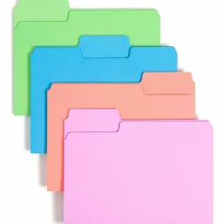 Smead SuperTab 1/3 Tab Cut Letter Recycled Top Tab File Folder, 8 1/2