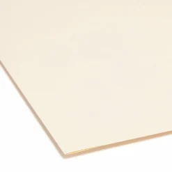Smead Top Tab File Folders, Letter Size, 8 1/2" x 11", 1/3 Tab Cut, Right Tab Position, 3/4" Expansion, Manila, Carton Of 500 Folders