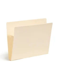 Smead® TUFF® End-Tab File Pockets, 5 1/4" Expansion, Letter Size, Manila, Box Of 10