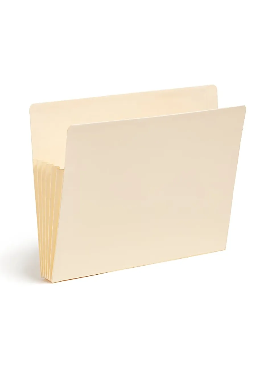 Smead® TUFF® End-Tab File Pockets, 5 1/4" Expansion, Letter Size, Manila, Box Of 10