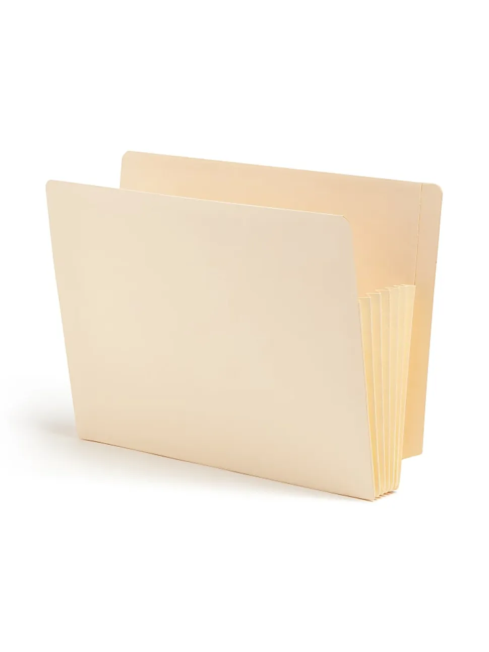 Smead® TUFF® End-Tab File Pockets, 5 1/4" Expansion, Letter Size, Manila, Box Of 10