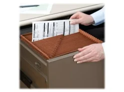 Smead® TUFF® Expanding File, 21 Pockets, A–Z, 15" x 10", Legal Size, 30% Recycled, Brown
