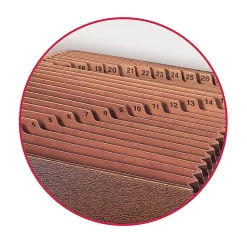 Smead® TUFF® Expanding File, 31 Pockets, 1-31, Legal Size, Brown