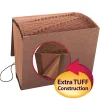 Smead® TUFF® Expanding File With Flap & Elastic Cord, 31 Pockets, 1-31, 12" x 10" Letter Size, 30% Recycled, Brown