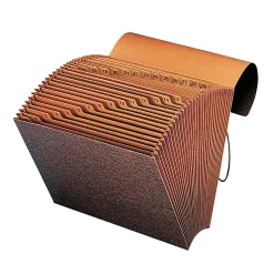 Smead® TUFF® Expanding File With Flap & Elastic Cord, 31 Pockets, 1-31, 12" x 10" Letter Size, 30% Recycled, Brown