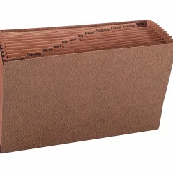 Smead® TUFF® Expanding File With Open Top, 12 Pockets, Monthly, 15