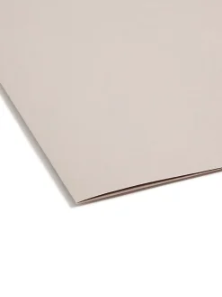 Smead® TUFF® Hanging Box Bottom Folder with Easy Slide Tab, 2" Expansion, Legal Size, Steel Gray, Box of 18