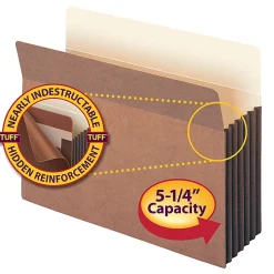 Smead® TUFF® Pocket File Pockets, 5 1/4